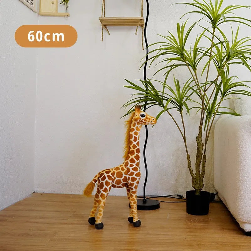 New 1pc Giant size Giraffe Plush Toys Cute Stuffed Animal Soft Giraffe Doll Birthday Gift Kids Toy