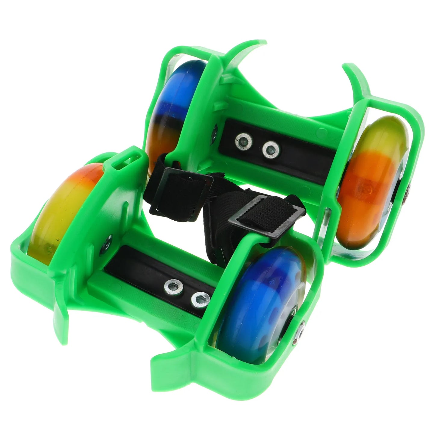 1Pair Adjustable Roller Skates for Light Up Wheels PU Rubber Outdoor Beginner Skate Shoe Comfortable Breathable Training