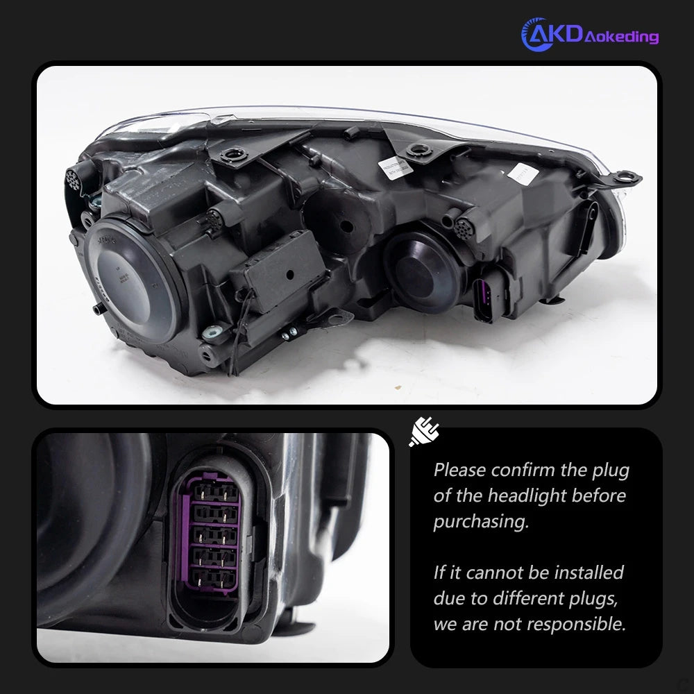 Car Styling Head Lamp for VW Golf 6 Headlights 2009-2012 LED Upgrade 7.5 Design DRL Signal Lamp Hid Bi Xenon Auto Accessories