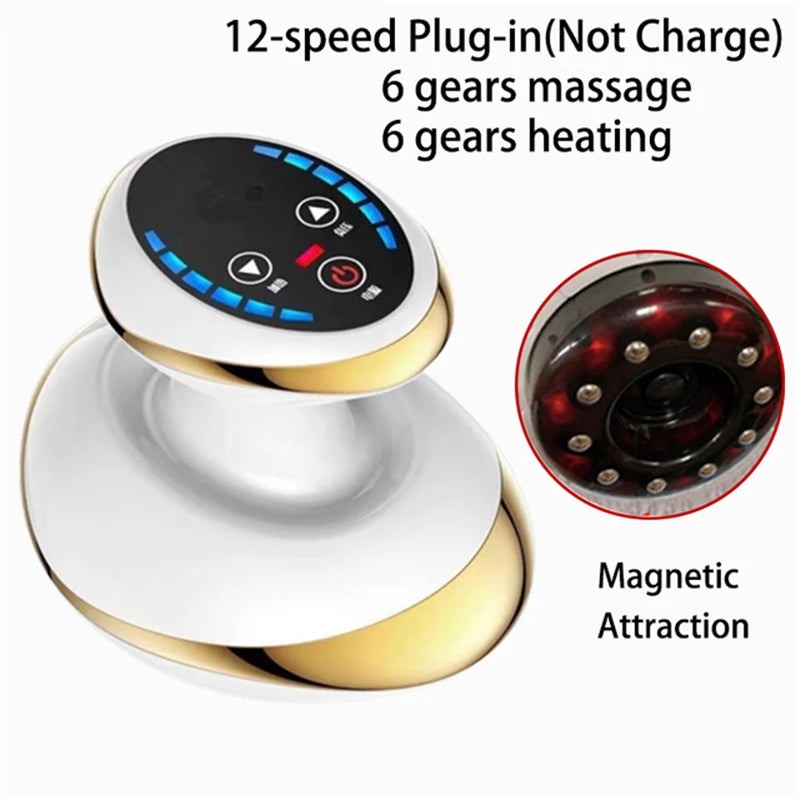 Electric Vacuum Cupping Massager Body Anti Cellulite Massage Machine Foot Massager Back Gua Sha IR Heating Fat Burner Slimming