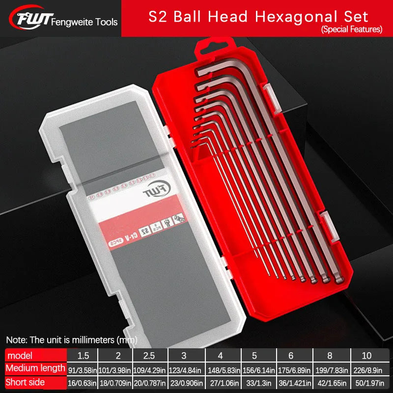 An Allen wrench set T-extended high hardness family car repair no problem in the work of a good assistant