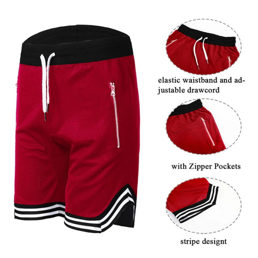 Summer Basketball Shorts Men Loose Sport Shorts Quick Drying Mesh Sports Five-point Pants Oversized Sports Shorts
