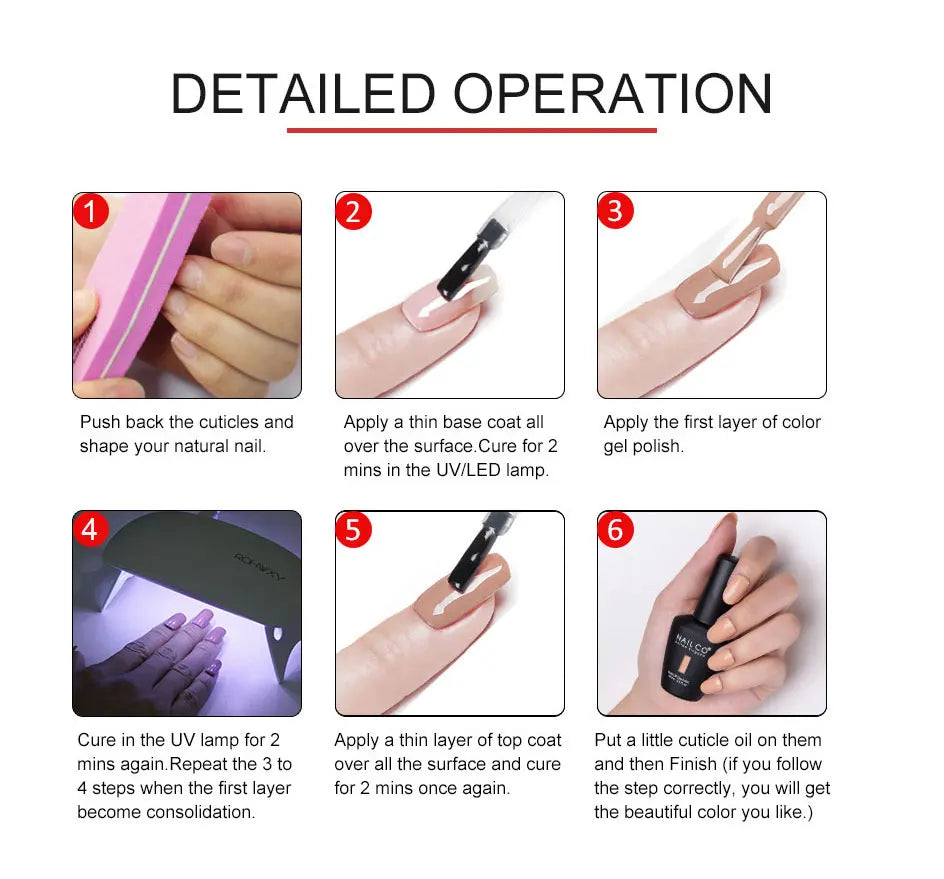 NAILCO 15ml Hema Free TPO Free Top Coat And Base Coat Art Design Gel Nail Polish Top Base Coat UV LED Soak Off Gel Nail Varnish
