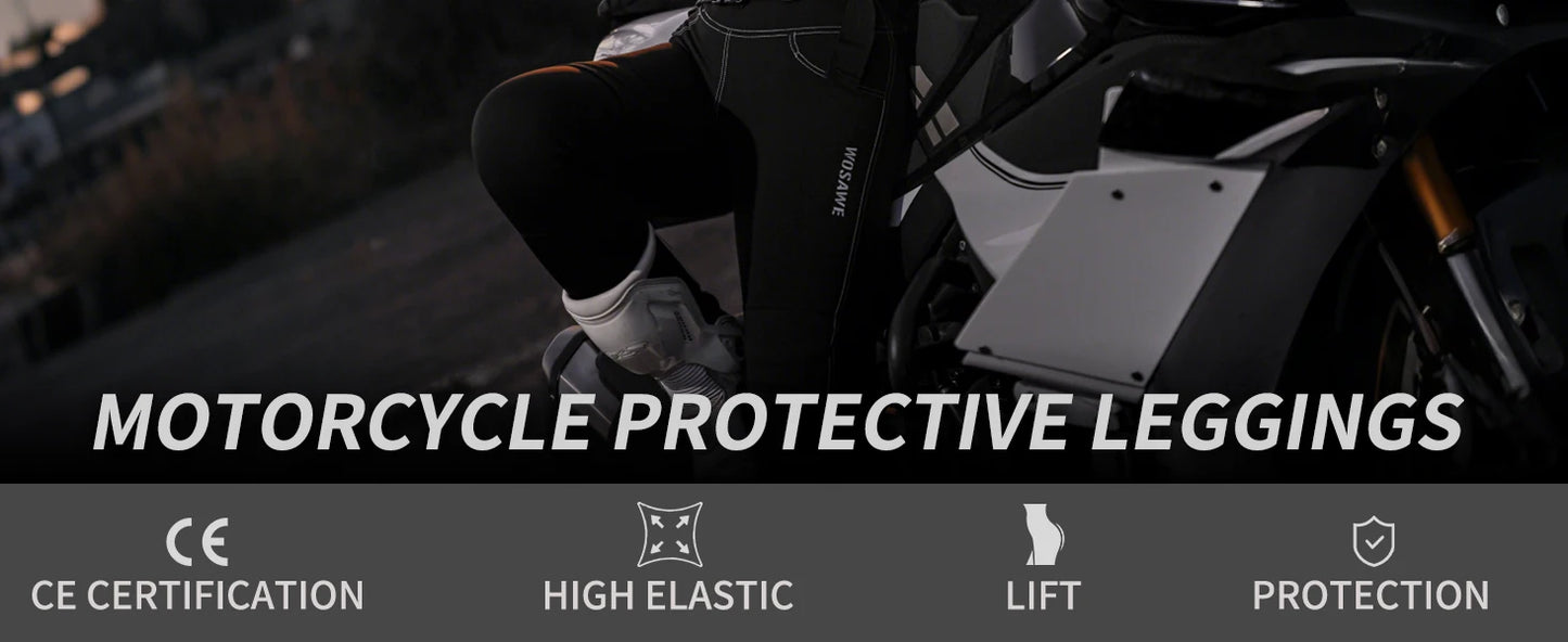 WOSAWE Women Motorcycle Soft Armor Full Body Summer Motorbike Protective Jacket Motocross Racing Pants CE Approved