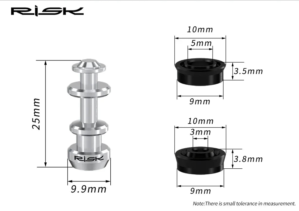 Risk Bike Titanium Alloy Brake Lever Piston Rod, Oil Disc Brake Piston Rod Sealing Ring Repair Parts,For XT M785 M8000 SLX M7000