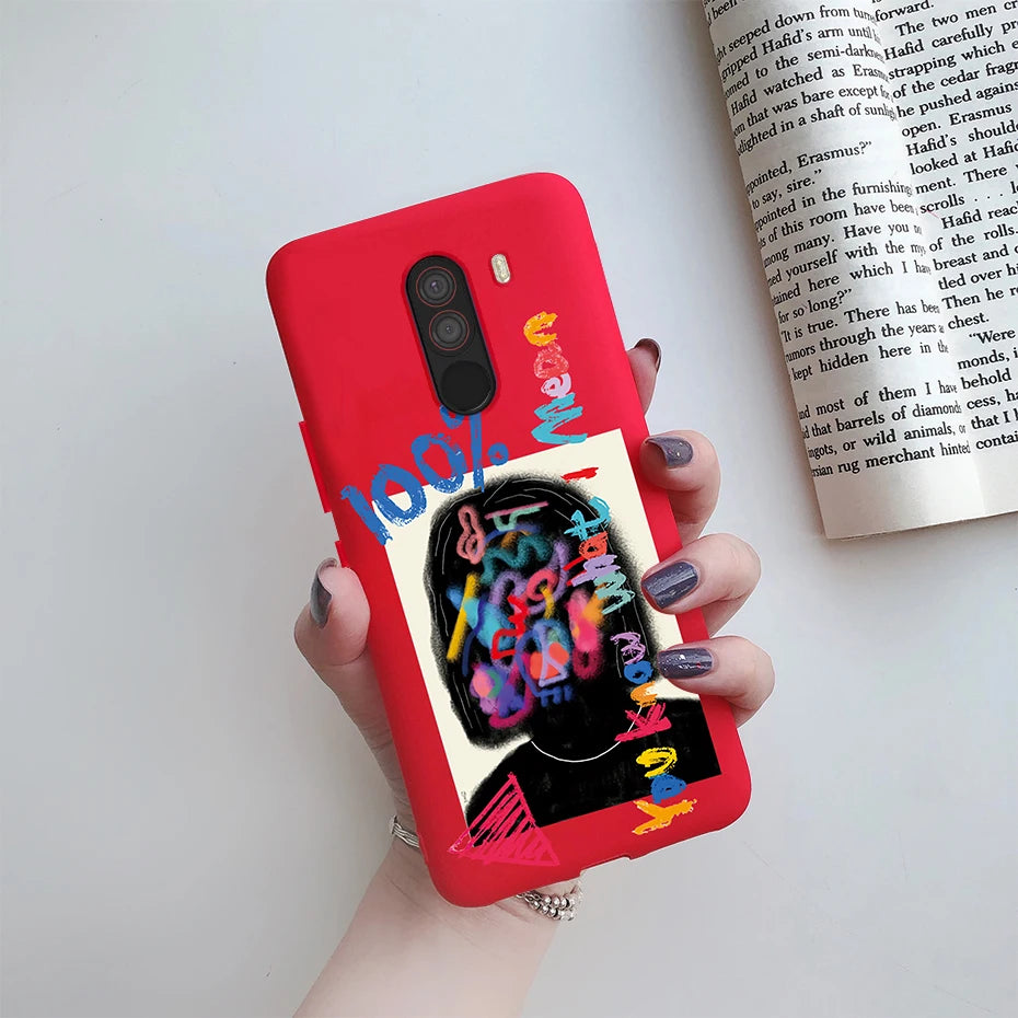 For xiaomi Pocophone F1 Case Poco F1 Cute Cat Cartoon Cover Silicone Soft TPU Phone Case For xiaomi Pocophone F1 Global F 1 Case