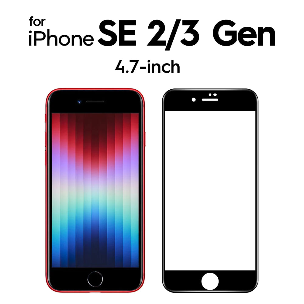 SmartDevil for iPhone 14 11 Full Cover Tempered Glass for iPhone 13 Pro Max 12 mini 7 8 X XS XR SE 3 2020 Screen Protector HD