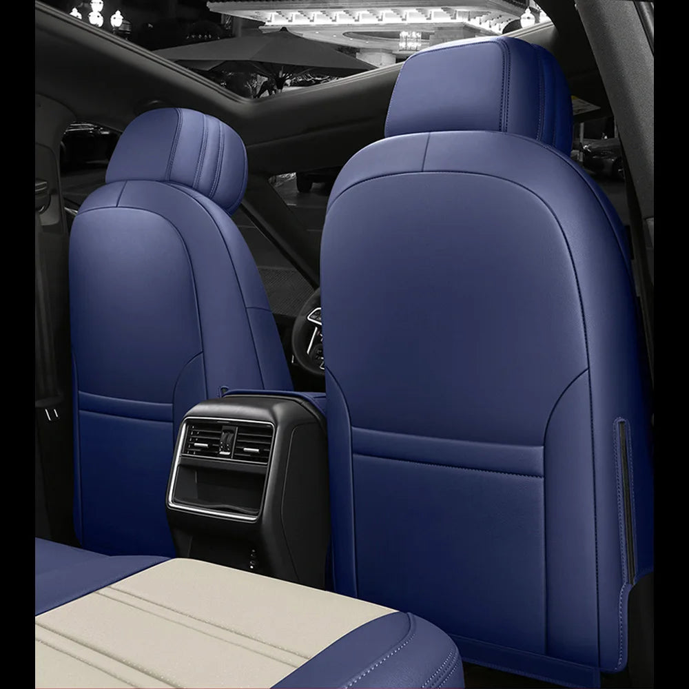 For Land Rover Range Rover Velar 2017 2018 2019 2020 Faux Leather Custom Car Seat Covers Full Set Interior Protector Accessories