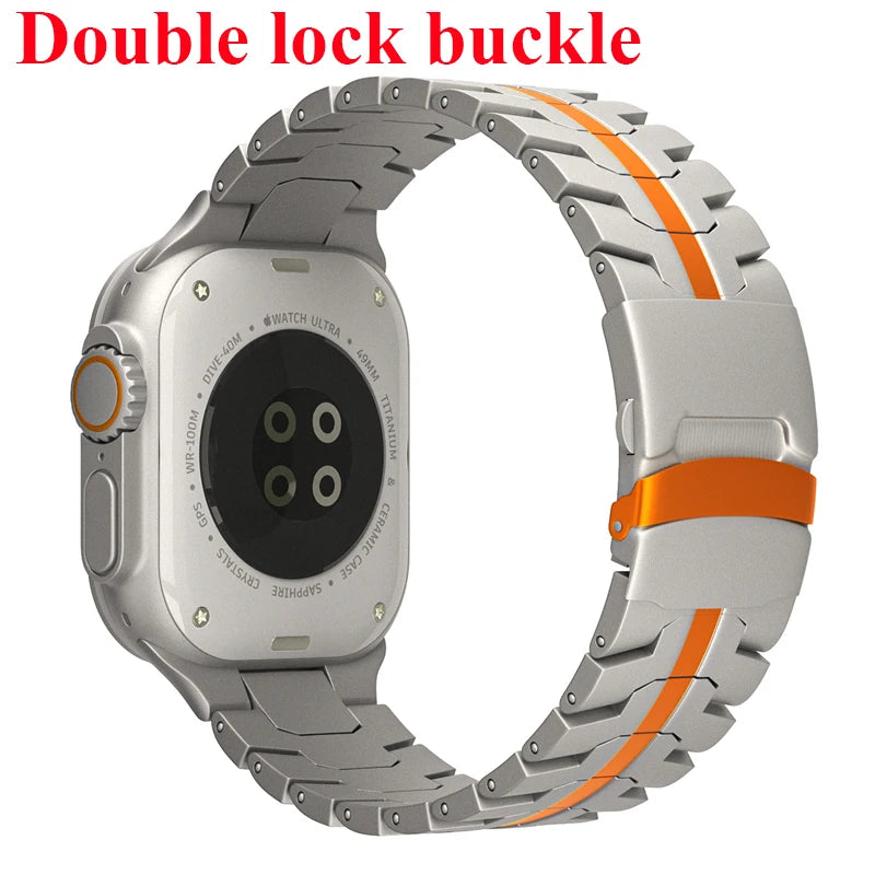 Stainless Steel Strap For Apple Watch Series 11 10 9 8 SE 3 46mm 45mm 42mm 44mm Metal Bracelet Band For iWatch Ultra 3/2/1 49mm