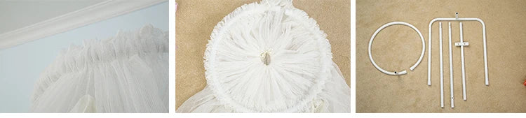 Foldable Free-standing Easy Set Baby Cot Playpen Umbrella Mosquito Net