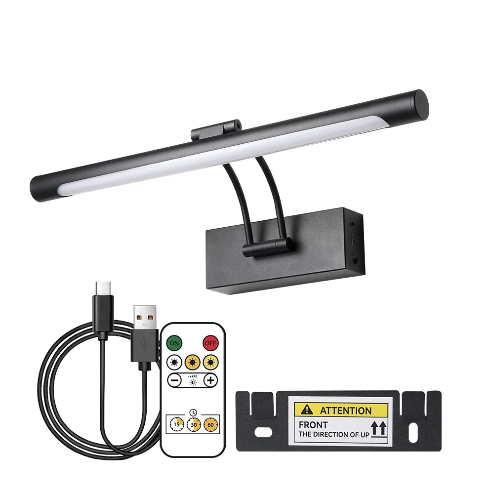 Rechargeable LED Wall Lamp 40CM Wireless Lamp 4400mAh Picture Light with Remote Control Interior Wall Light