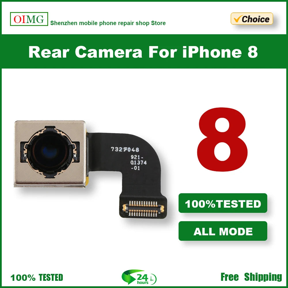Rear Camera For iPhone 8 Back Camera Rear Main Lens Flex Cable Camera+Gift