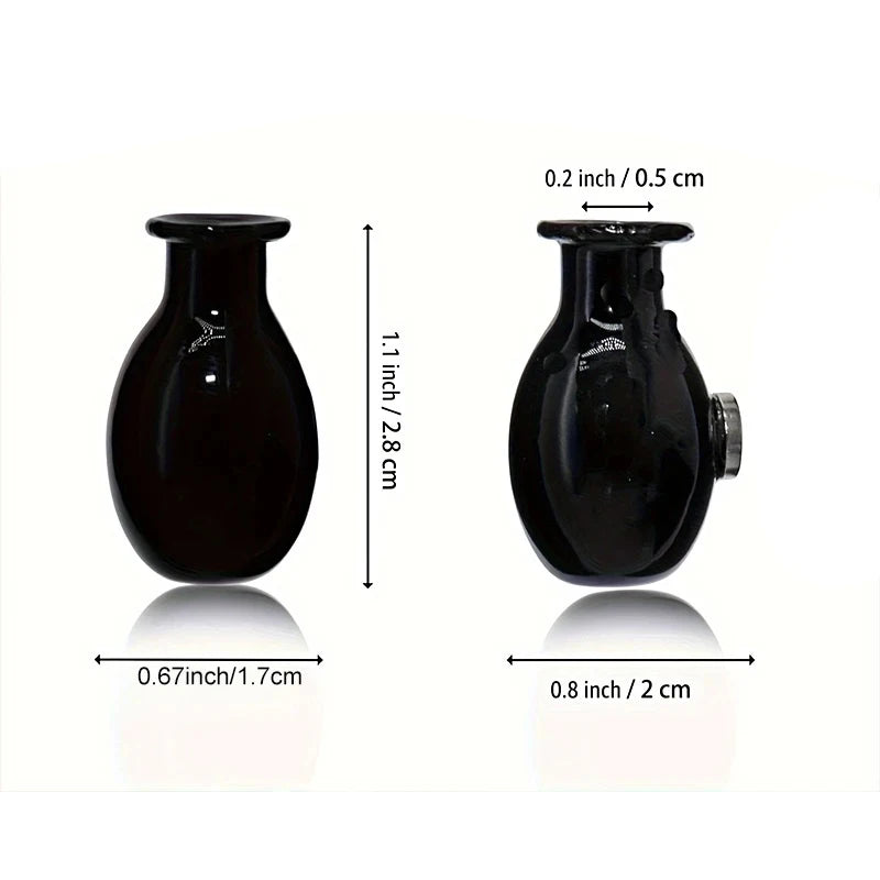 Mini Glass Vase Fridge Magnet Creative 3D Vase Micro Landscape Ornament Fridge Magnets Place Flower Arrangements Decoration