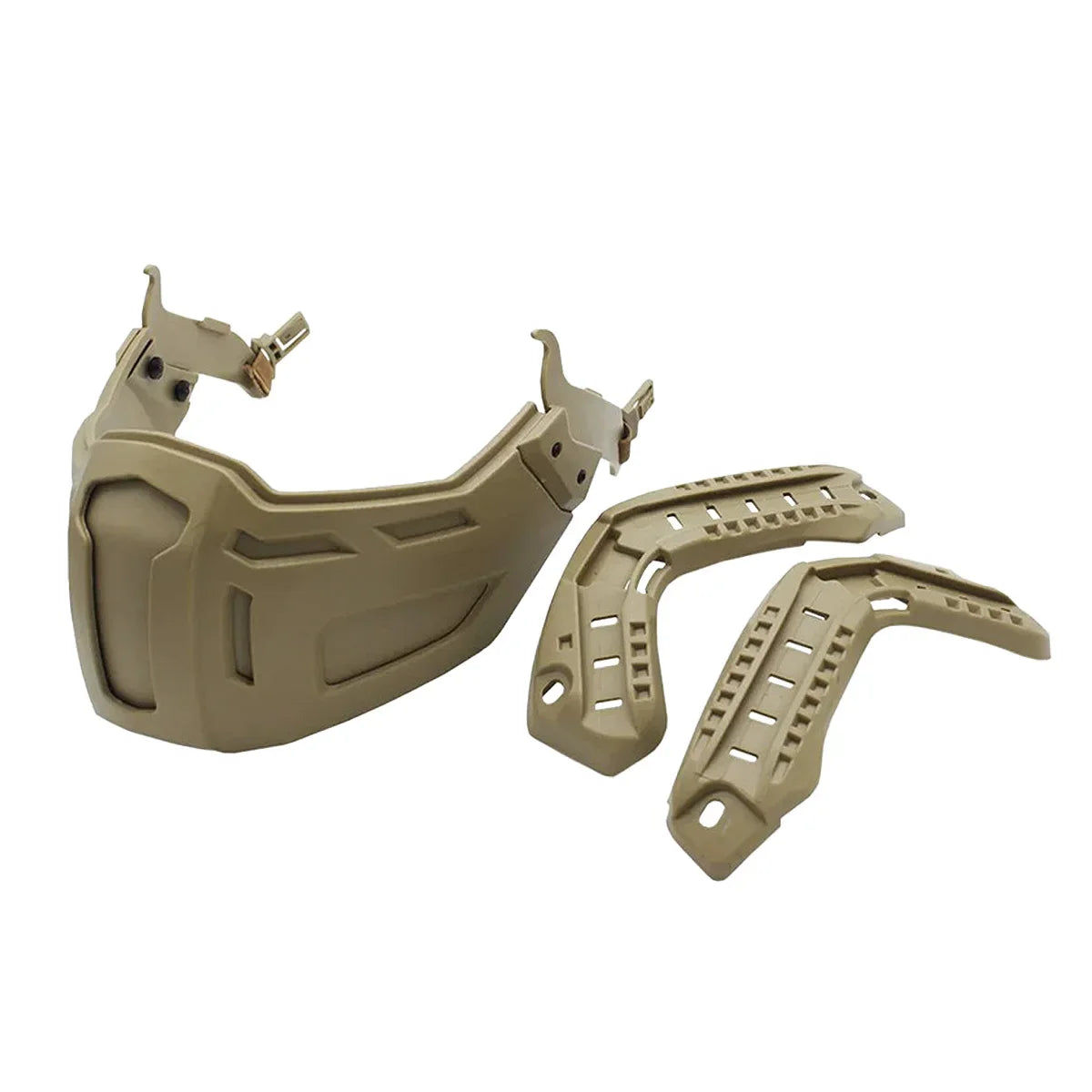 Tactical FAST Helmet Flip Goggles With Half Face Mask Hunting CS Games Airsoft Paintball Mask Helmet Accessories Protect Gear