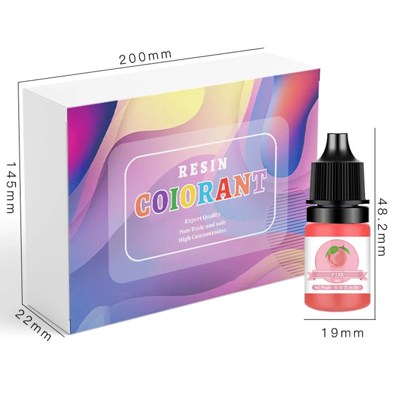 24/30Colors 5ml Epoxy Resin Pigment Kits Liquid Colorant Dye DIY UV Epoxy Resin Mold Jewelry Making Accessories Dye Pigment Sets
