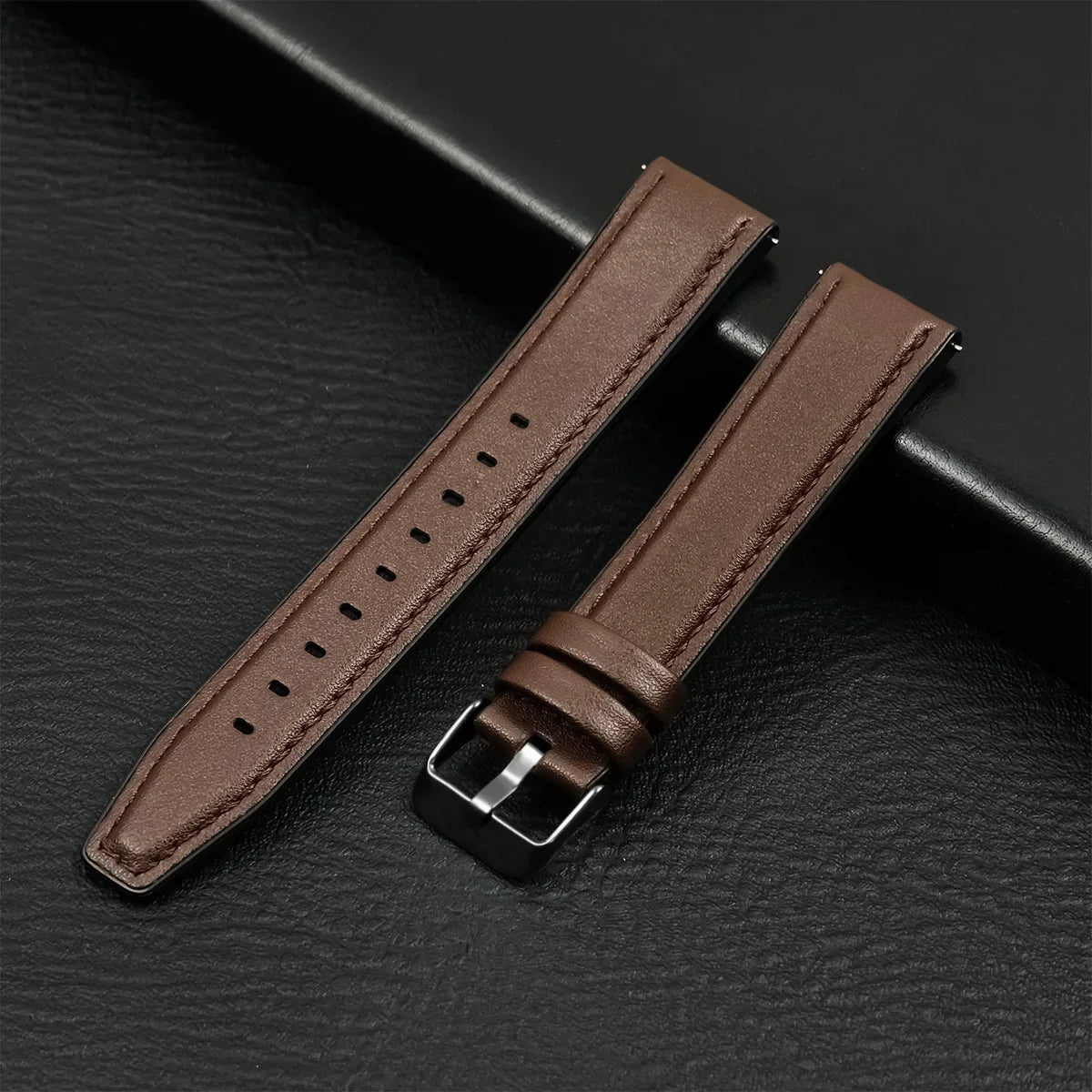 22mm 20mm Leather Strap For HUAWEI WATCH GT 4 46mm 4Pro GT3/2 Pro 42mm Soft Band For Samsung Galaxy Watch 7/6/5/4 40mm Wristband