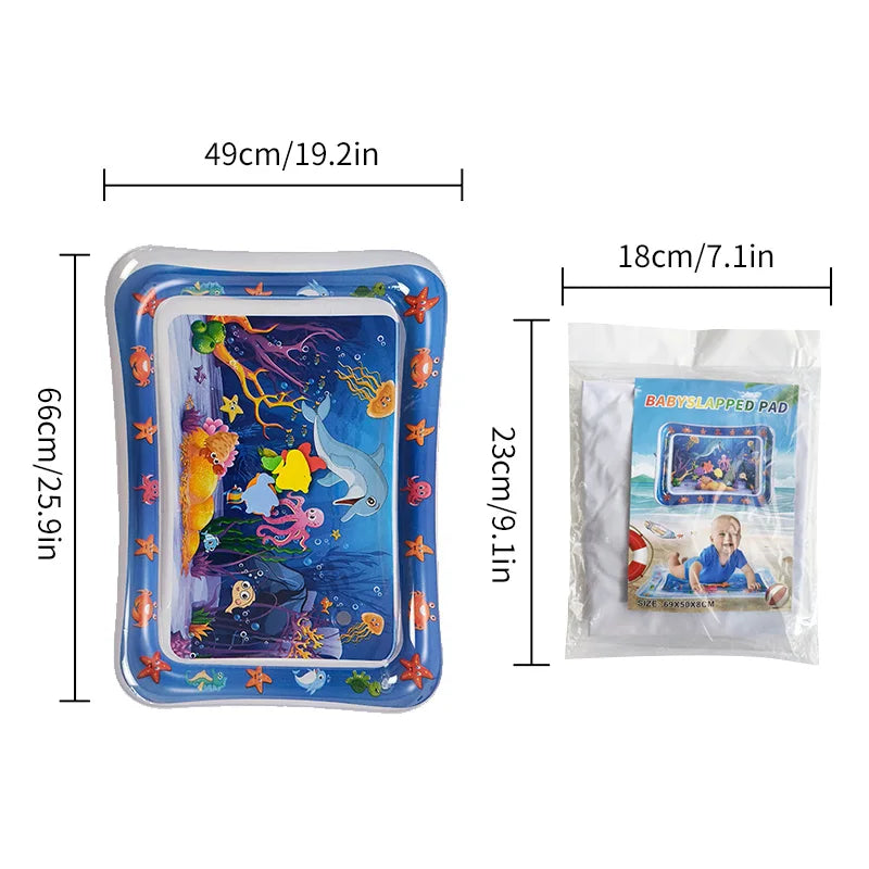 1 PCS Children's Inflatable Pat Pad Baby Pat Pad PVC Marine Animal Water Pad Toy Baby Crawling Inflatable Water Pad Water Toy