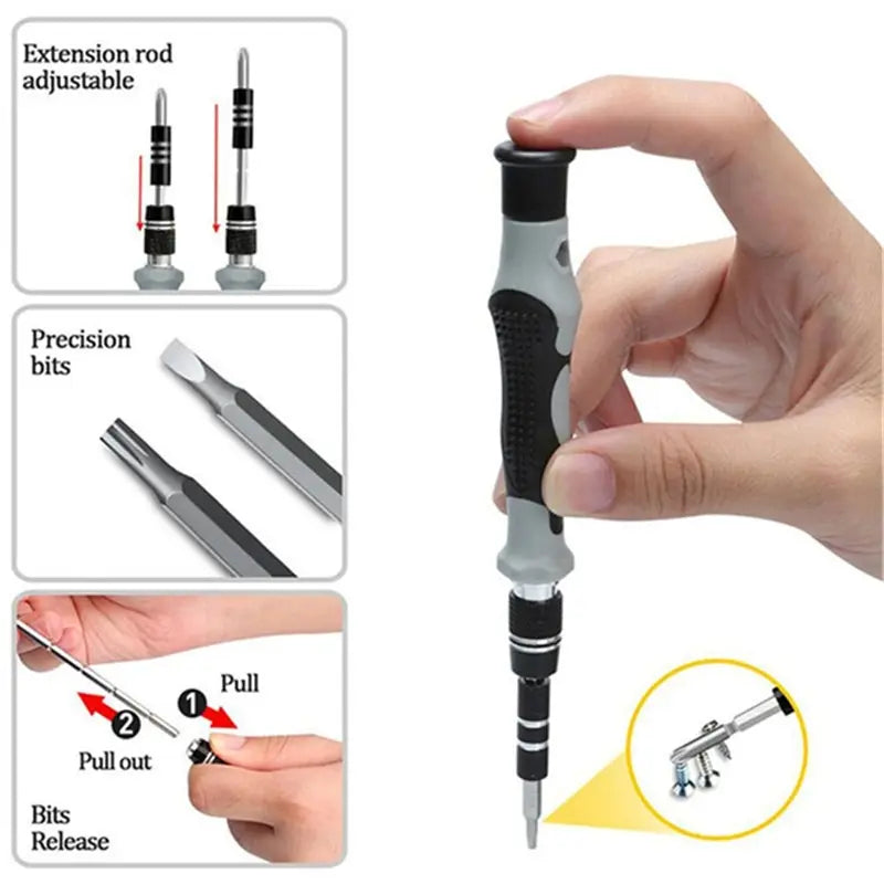 115 In 1 Screwdriver Set Mini Precision Multi Computer PC Mobile Phone Device Repair INSULATED 112 115 in 1