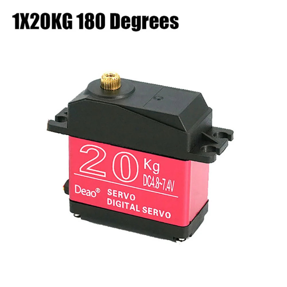 High torque digital servo waterproof 20KG 25KG 30KG 35KG servo 180 degrees 270 degrees metal gear 25T RC truck mechanical arm