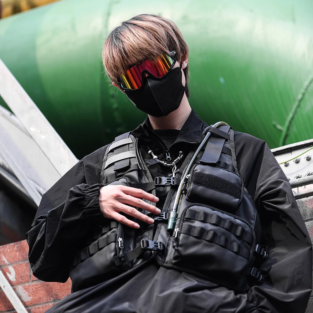 Rhinowalk Motorcycle Vest Adjustable Size Motor Breathable Motocross Vest Motorbike Jacket Backpack Support Water Bag 2L Or 3L