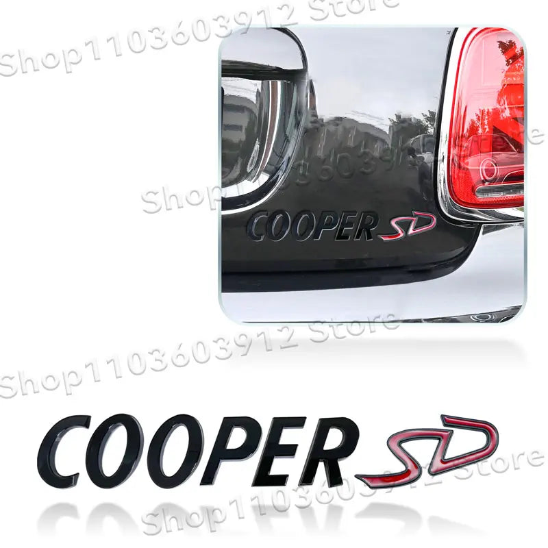 3D Metal Car Styling Cooper S/Cooper D/Cooper SD Emblem Side Fender Rear Tail Trunk Sticker For Mini JCW Clubman R55 R56 R60 F55