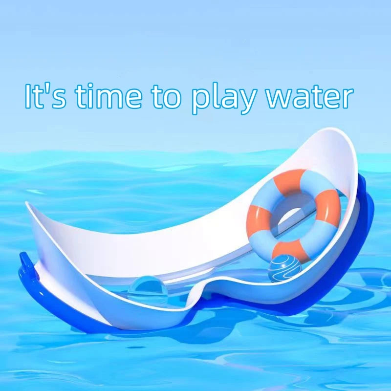 Kids Swimming Goggles Big Frame HD View Anti-fog Waterproof Children's Swim Goggles Boys and Girls Multi-color to Choose