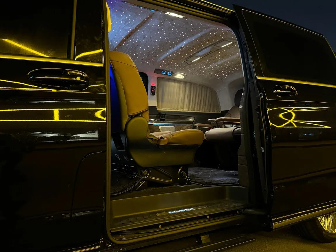 Interior Roof LED Air Conditioning Turbo Vent AC Outlet Trim  For Mercedes Benz V Class EQV Vito Viano Valente Metris W447 V250