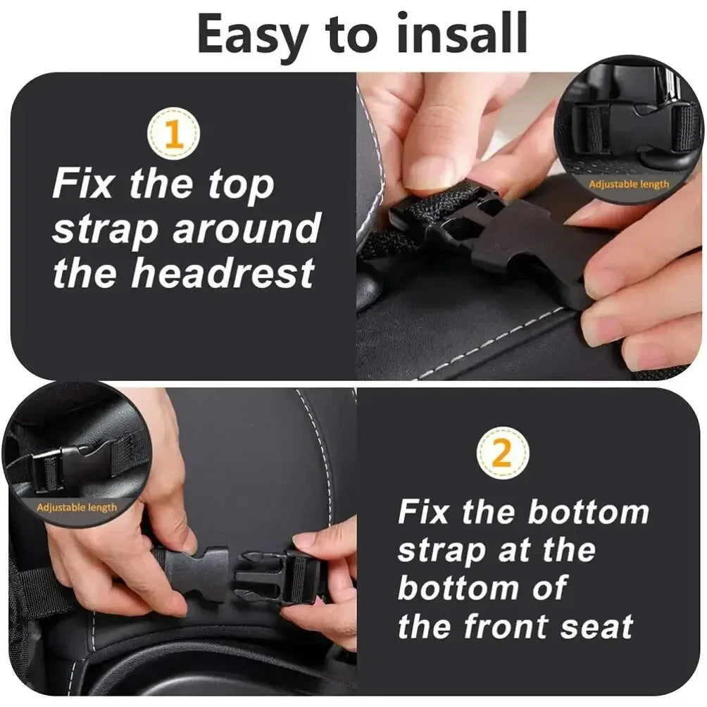 Car Seat Back Storage Bag Large Capacity Classified Oxford Fabric Portable Practical Vehicle Mounted Organizer Multifunctional