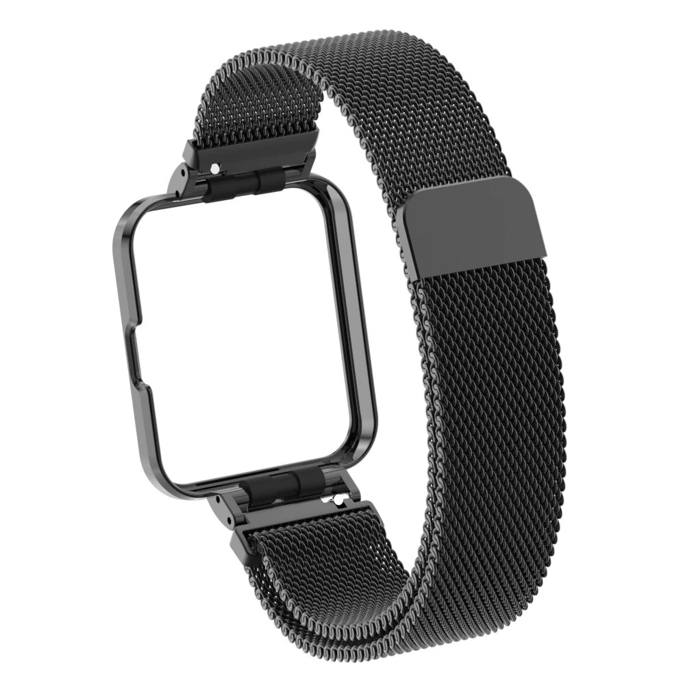 Milanese Strap For Xiaomi Mi Watch Lite Smart Watch Metal Frame Protector Case Bracelet Watchband For Redmi Watch 2 Lite Correa