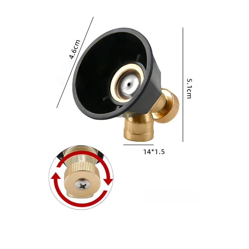 1-20PCS Agricultural Cyclone Air Vortex High-pressure Nozzle Adjustable Windproof Sprayer Dosing Atomization Adjustable Spray
