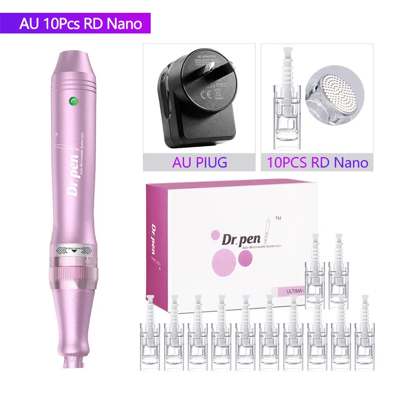 Authentic Dr. Pen Ultima M7 10 Pcs Needles Multi-function Facial Mesotherapy Micro Skin Wireless Electric Derma Beauty Device