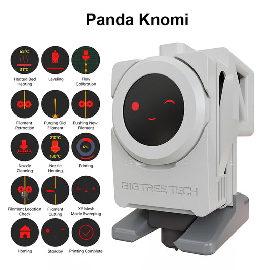 BIGTREETECH Panda Knomi 3D Printing Progress Display for BambuLab A1 X1 P1 Printer Status Real-time Updates Customize UI OTA UPD