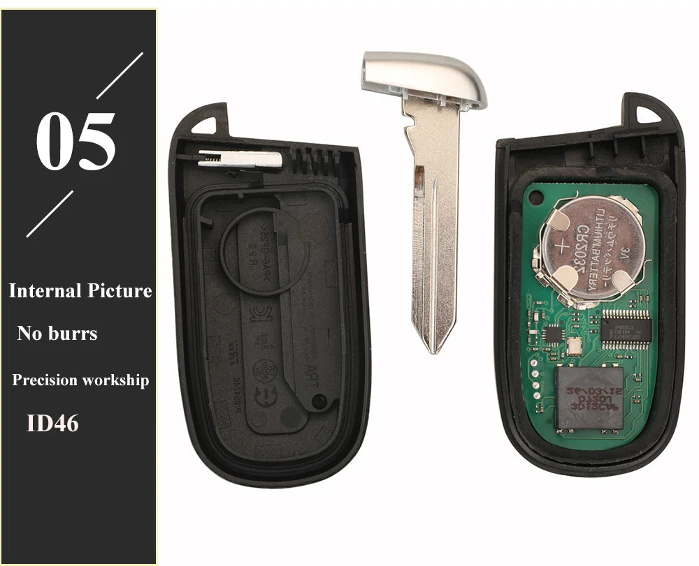 jingyuqin GQ4-54T ID46 Remote Pickup Car Key For Dodge Ram 1500 2500 3500 2014 2015 2016 2017 2018 Keyless FOB 433Mhz 2/3/4/5 BT