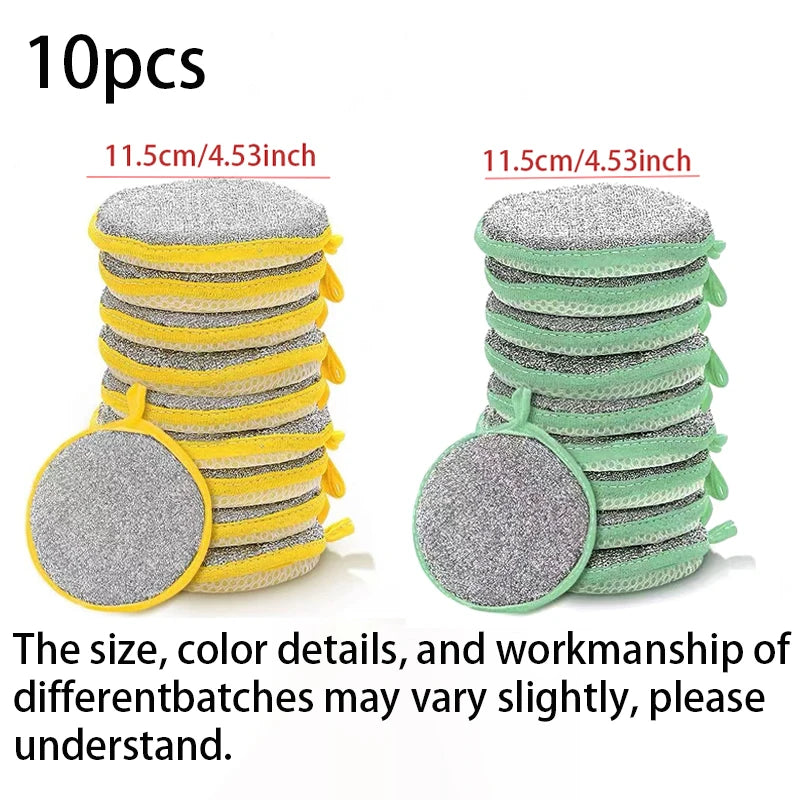 5/10Pcs Dishwashing Sponge Reusable Washable Sponges Double Side Magic Sponge to Wash Dishes Useful Things for Kitchen Clean Tool