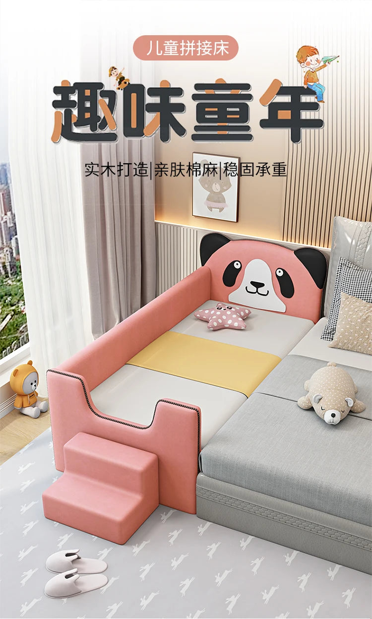 Barrier Stairs Children Beds Single Safety Bedrooms Wooden Kids Bed Mattresses Toddler Luxury Lit Cabane Enfant Home Furniture