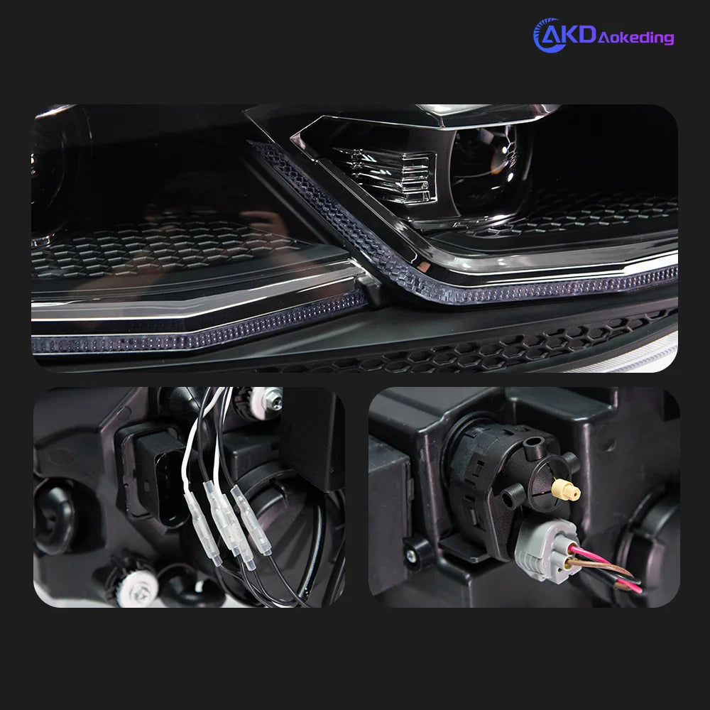 AKD Head Lamp for VW golf 7 MK7 LED 2013-2017 Headlight 7.5 GTI Headlights  DRL Turn Signal High Beam Angel Eye Projector Lens