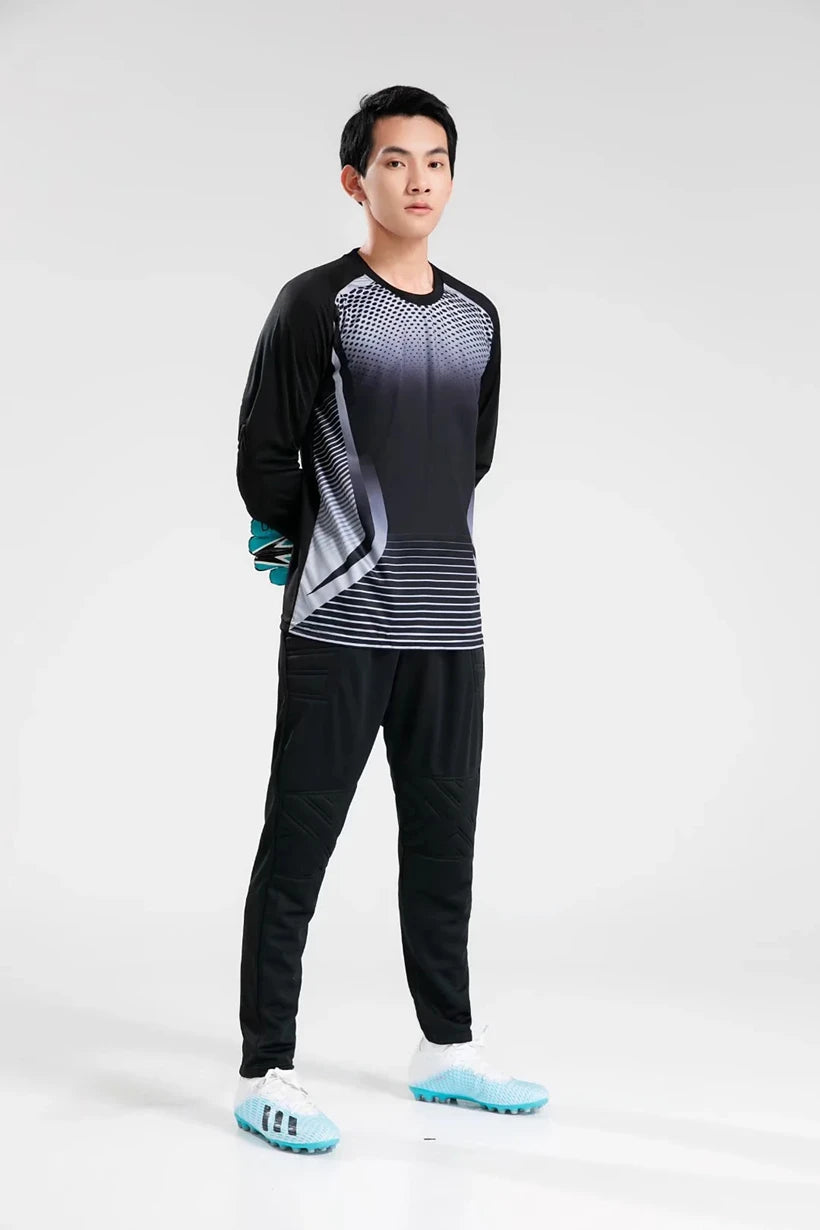 Kids Adult Men Soccer Training Pant Trousers American Football Pants Goalkeeper Sport Goal Keeper Goalie Knee Pad Sponge Protect