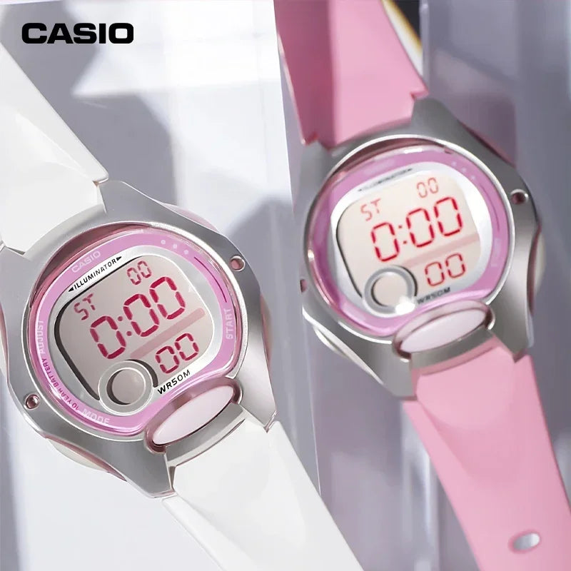 Casio LW-200 Sports Elementary School Girls Boys Cute South Korea Ins Wind Waterproof Digital Watch Stopwatch Calendar Display