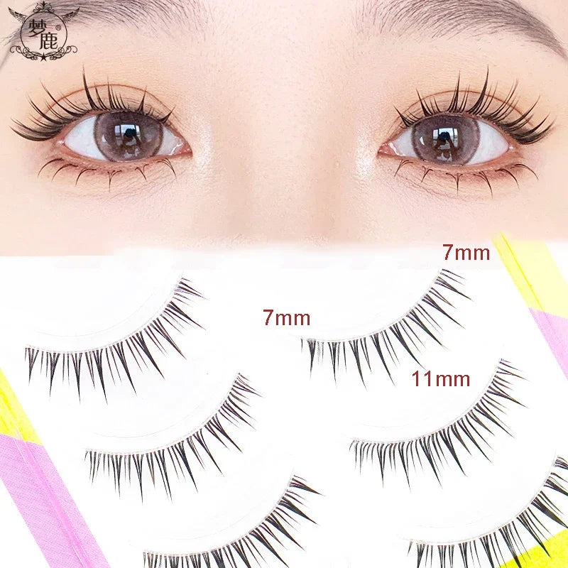 Dream Deer False Eyelashes A Type Eyelashes Upgraded Lash V-shaped 0.14mm Transparent Stem Soft Natural Eye Lashes Mink