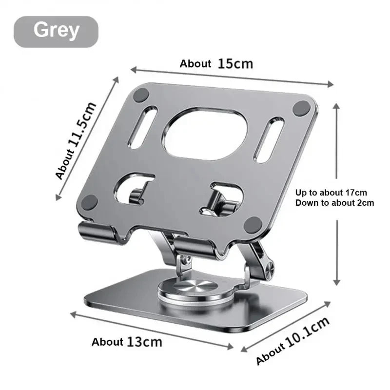 360 ° Rotating Tablet Stand Suitable For Ipad, Adjustable Folding Tablet Stand, Aluminum Phone Desktop Stand For Online Classes