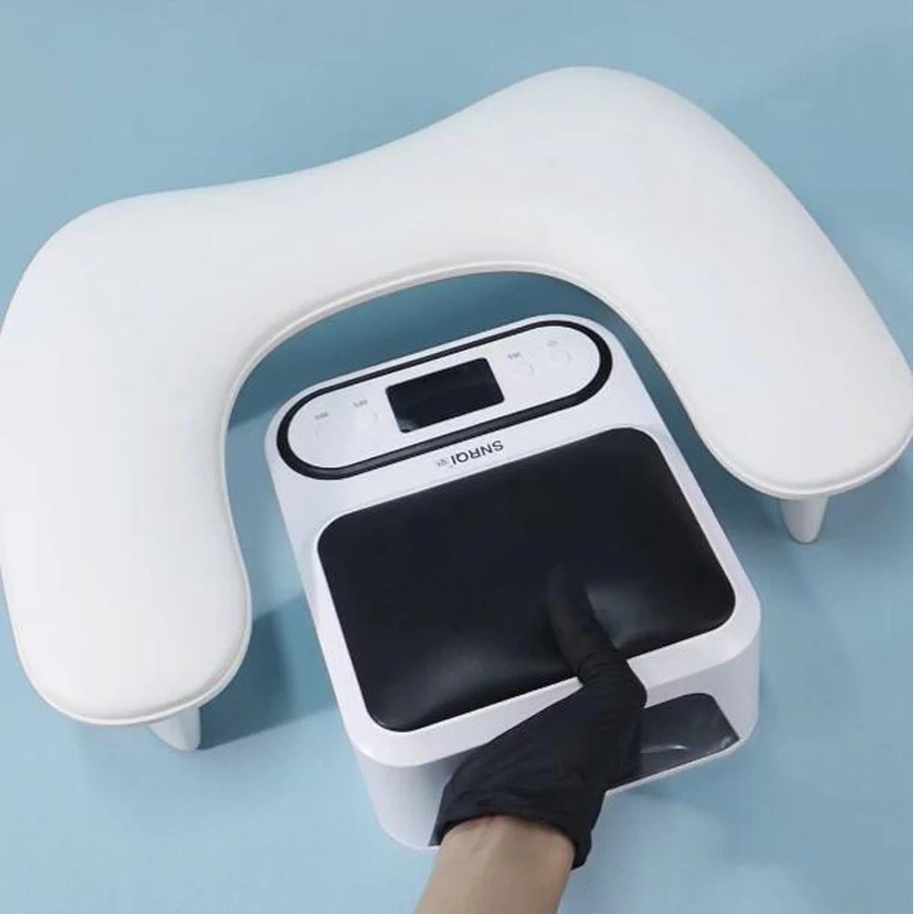 New Design Nail Hand Rests for Two Hands Soft PU Leather 15 Degree Tilted Hand Pillow Nail Art Salon Tool