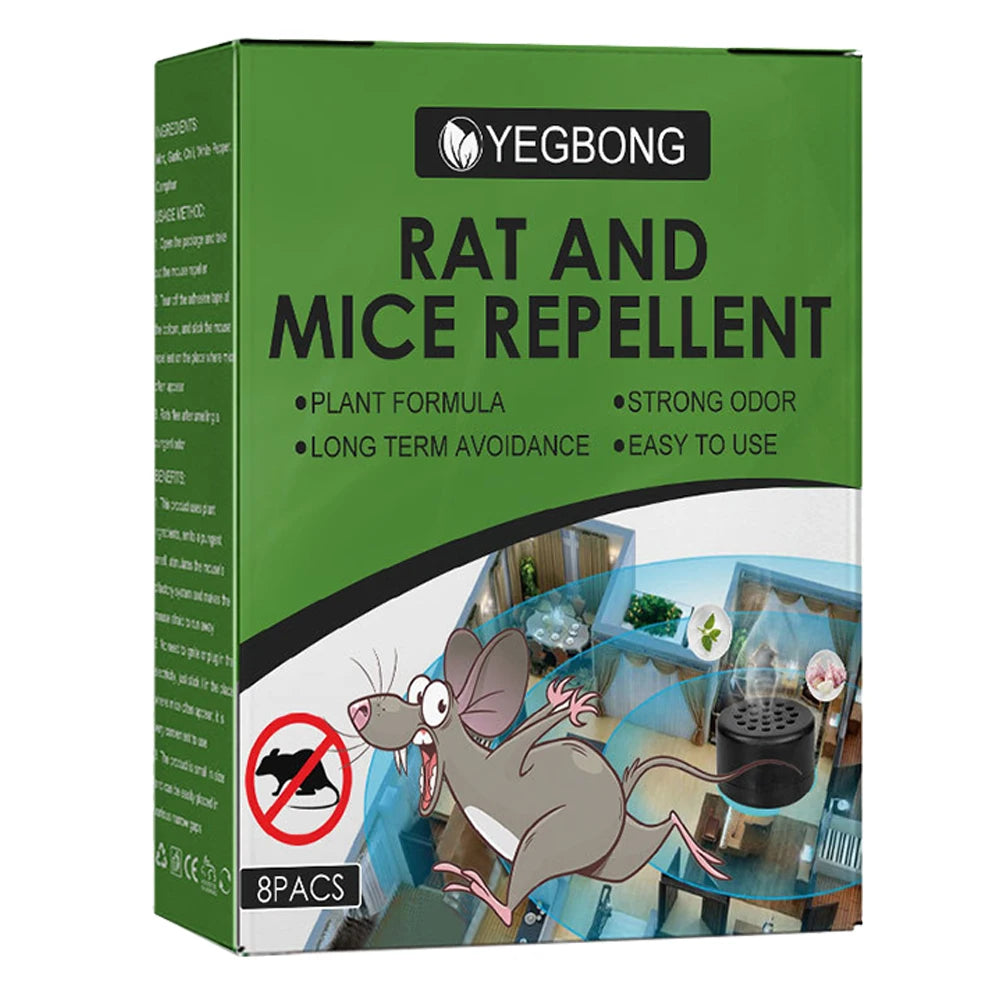 8Pcs Mice Repellent Deterrent Anti-Mouse Ball Rat Repellent Non-toxic Safe Peppermint Oil for Outdoor Indoor Pest Insect Control