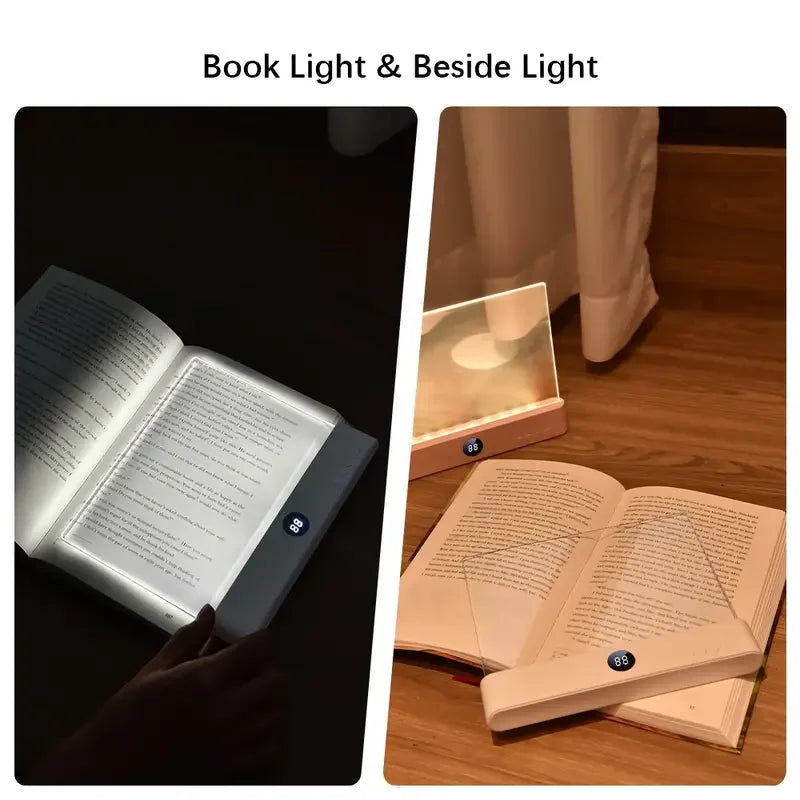 1Pc LED Flat Panel Night Vision Reading Light Eye Protection Reading Light Student Night Light Creative LED Book Eye Care Light