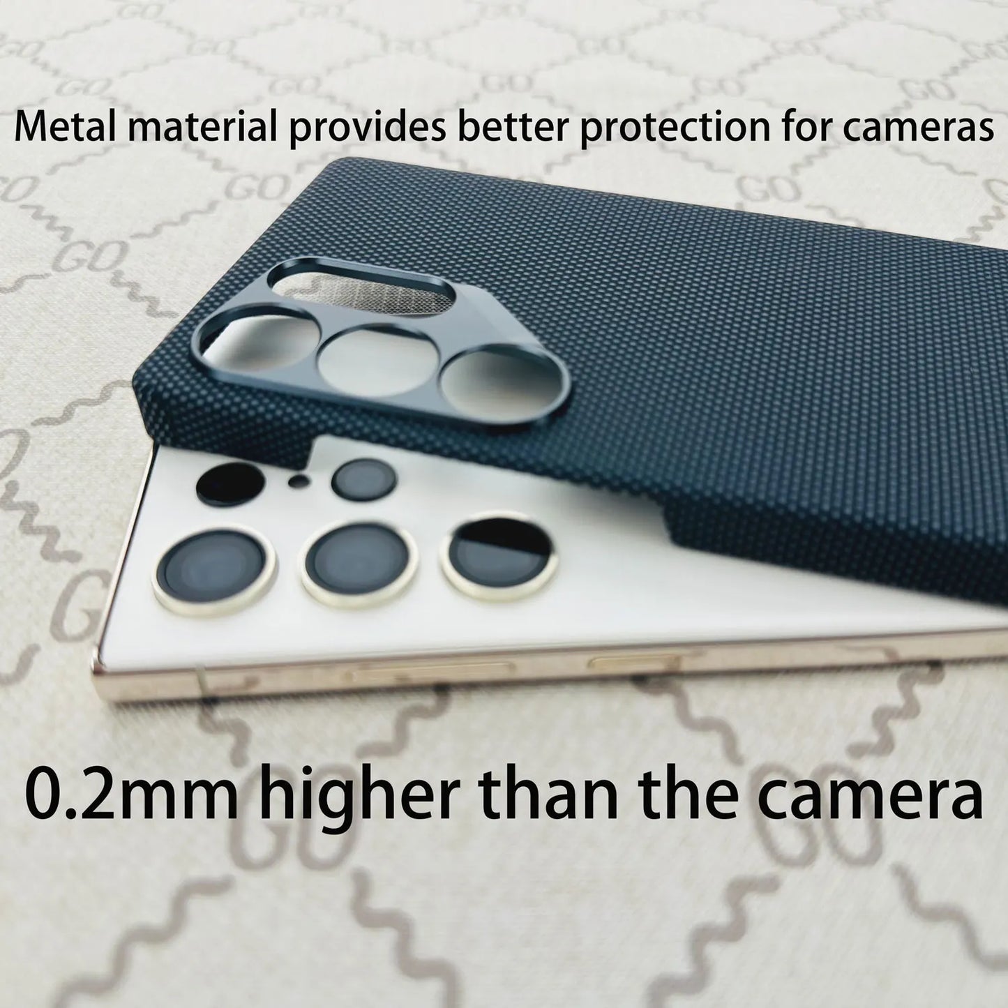 For Samsung Galaxy S25 Ultra Original Feel Ultra-Thin Real Aramid Carbon Fiber Case Built-in Magnetic Wireless Charging