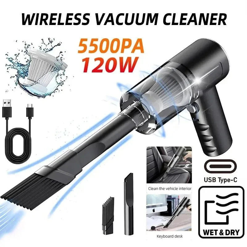 29000Pa Wireless Car Vacuum Cleaner Strong Suction Dust Catcher Cordless Handheld Wet Dry Vacuum Cleaner Air Duster For Car