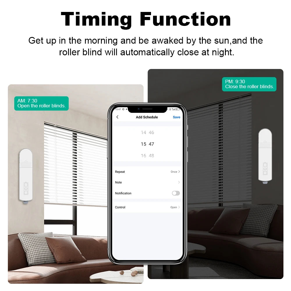 2025 Tuya Smart Blind Motor Zigbee Automatic Electric Roller Shutter Shadows App Control Lifting Curtain Opening Closing Driver