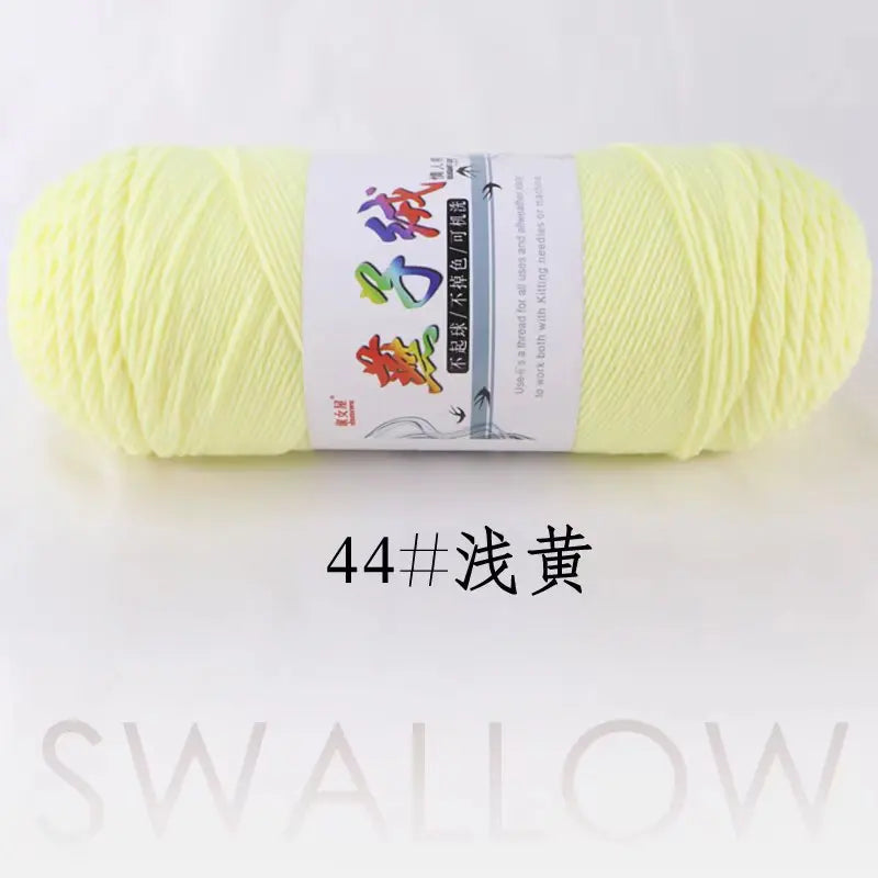 1Pc 200g Milk Cotton yarn for hand knitting Acrylic Crocheting Thread Yarn Crochet Doll sweater bag blanket slipper