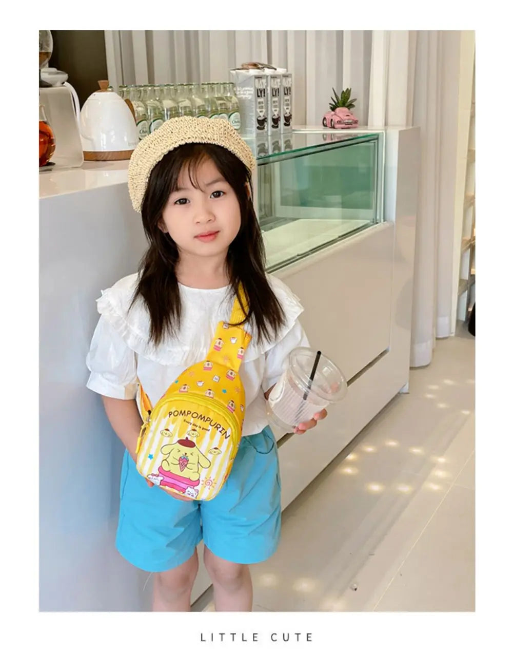 Hello Kitty Children Chest Bag Sanrio figure Kuromi Cute Coin Purse Shoulder Bag Boy Girl Cross Body Bag Fashion Messenger Bag