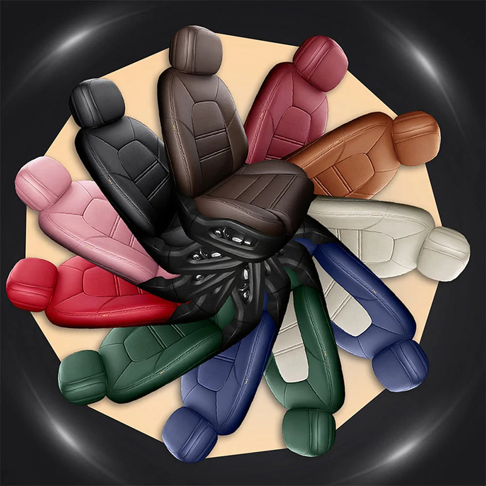 For Land Rover Range Rover Velar 2017 2018 2019 2020 Faux Leather Custom Car Seat Covers Full Set Interior Protector Accessories