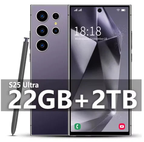 HOT 2025 new S25 Ultra original intelligent 5G dual card dual standby Android 14 system global version phones 8000mAh battery